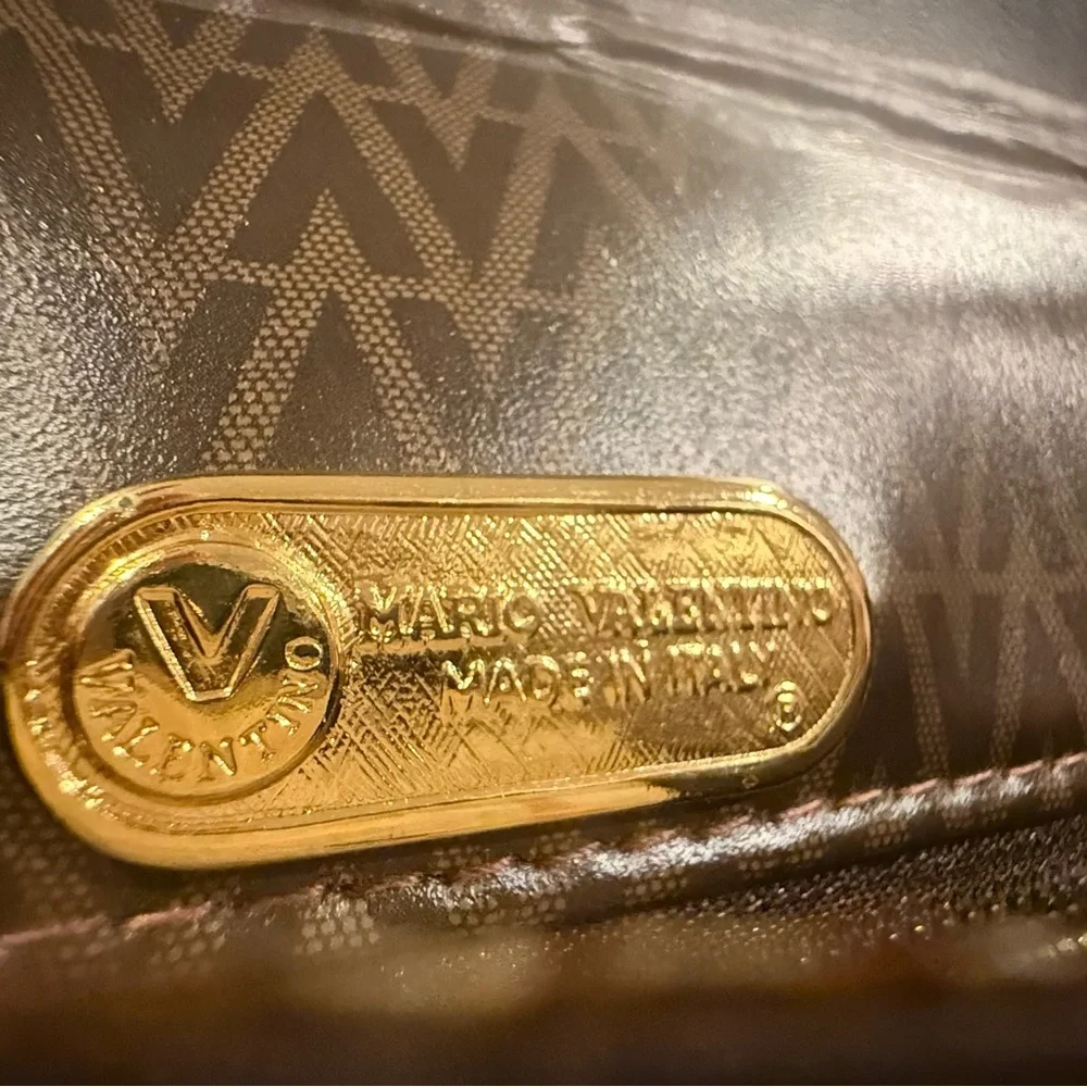 Mario Valentino vintage Brown Clutch/Portfolio/Wallet - Picture 5 of 6